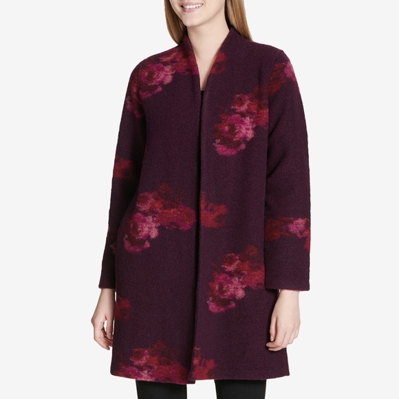 Calvin Klein Jackets & Blazers - NWT! Calvin Klein Printed Boiled Wool Jacket